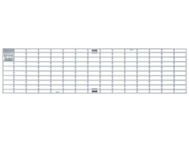 MEA 100 Rinnenabdeckungen, Belastungsklasse D 400 mit CLIPFIX Schnellverschluss