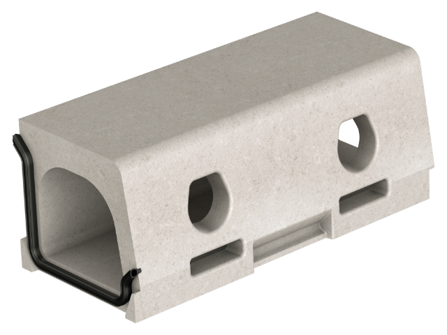 MEAKERB BRIDGE 160 Hohlbordrinne, Schrammbordhöhe 125 mm