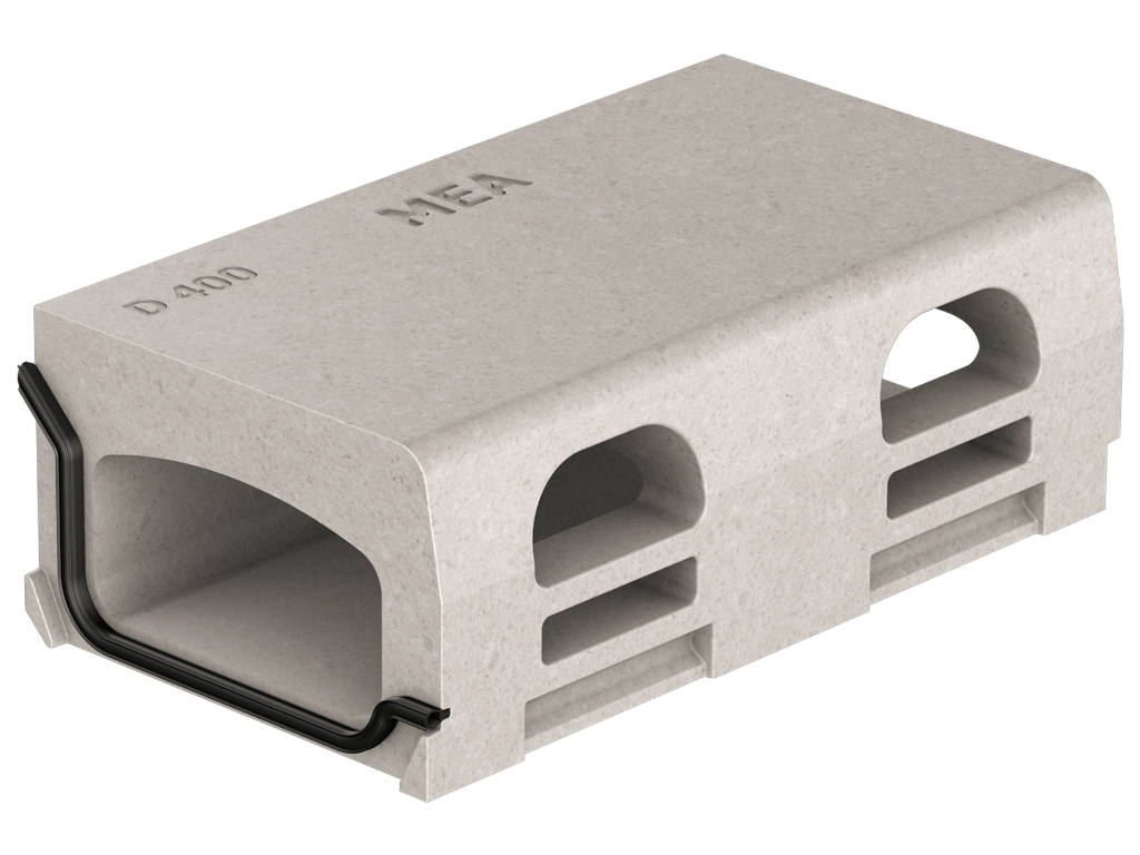 MEAKERB BRIDGE 200 Hohlbordrinne, Schrammbordhöhe 75 mm