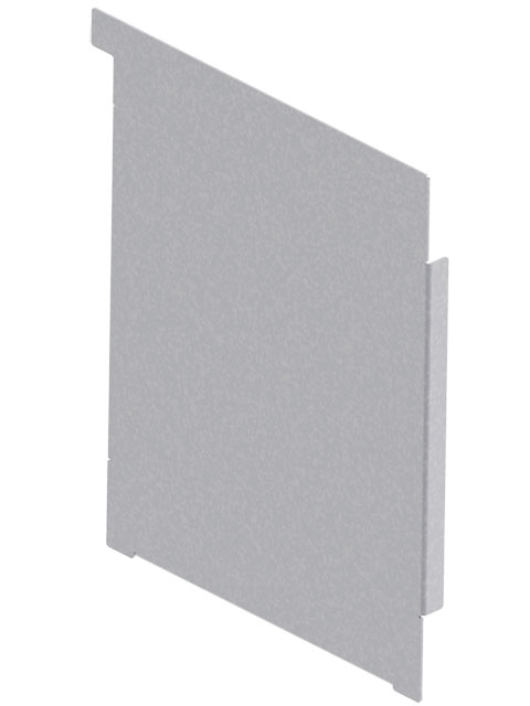 BG-FLEX, Stirnplatte für Sockelrinne,B250, H300, verz.LINKS