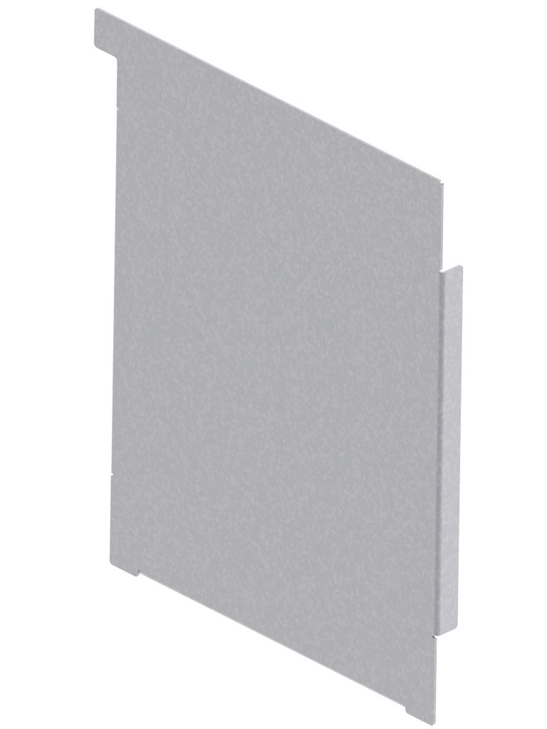 BG-FLEX, Stirnplatte für Sockelrinne,B250, H300, verz.LINKS
