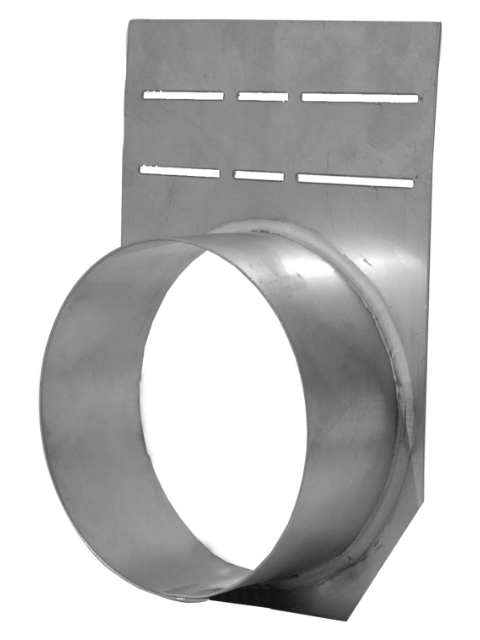 Endplatte mit Ablauf DN 150 für tec/pro Edelstahl NW 150