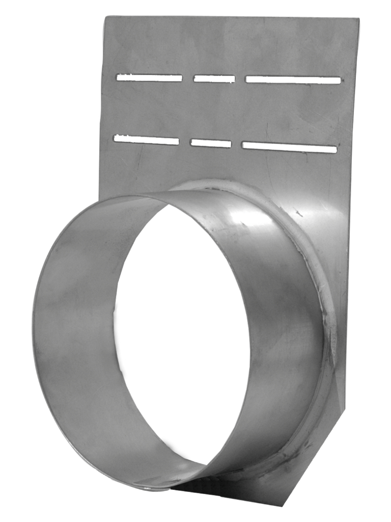 Endplatte mit Ablauf DN 150 für tec/pro Edelstahl NW 150