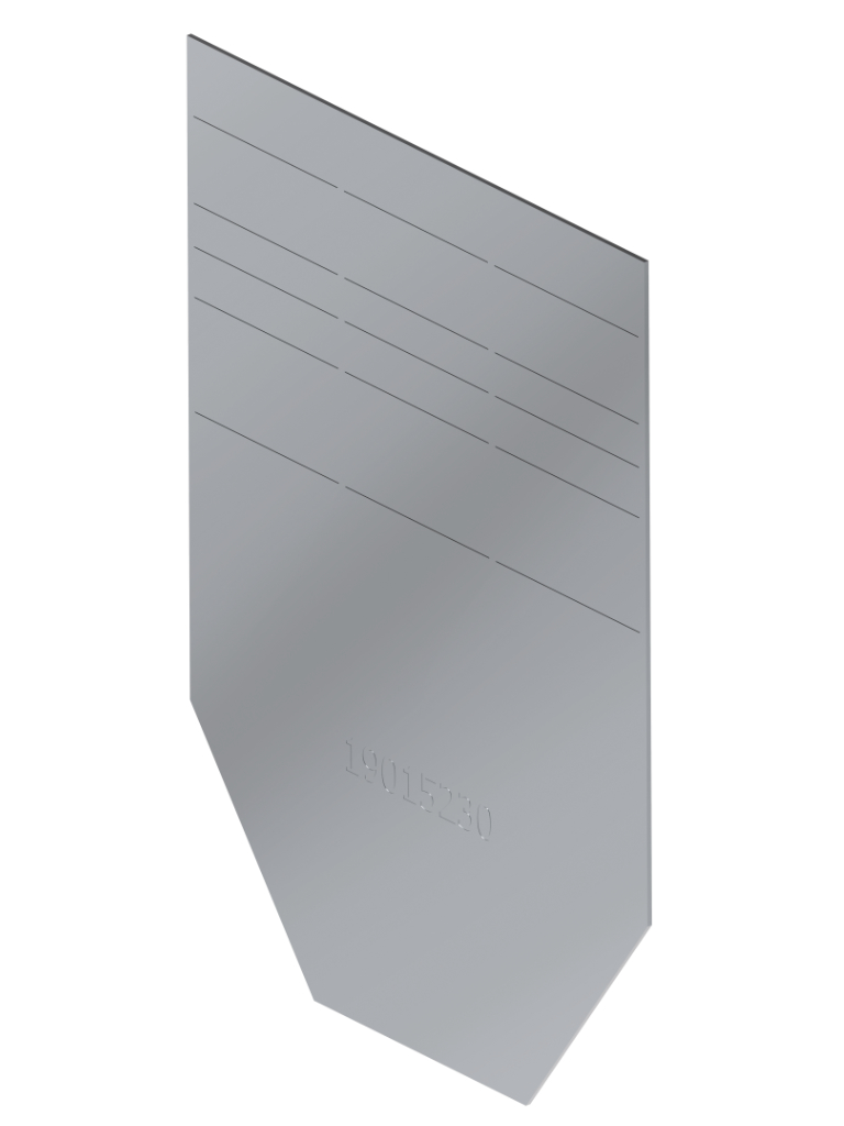 Stirnplatte Edelstahl für pro NW 200
