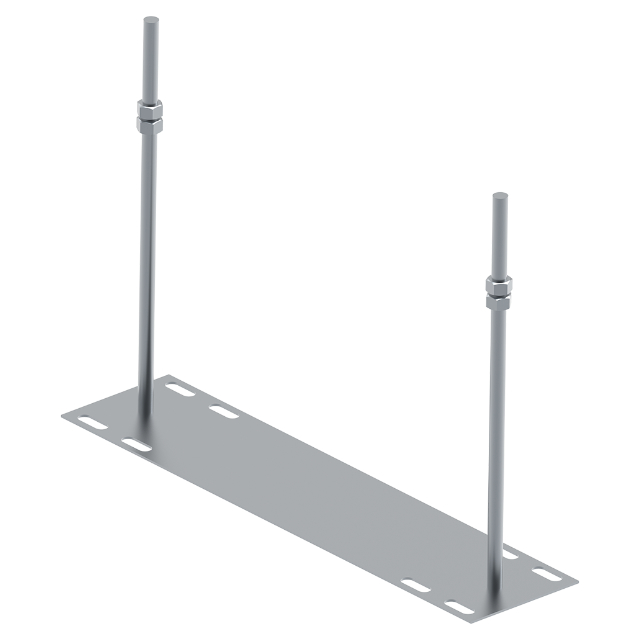 EInbaustütze Gr. 3, Unterteil inkl. Muttern