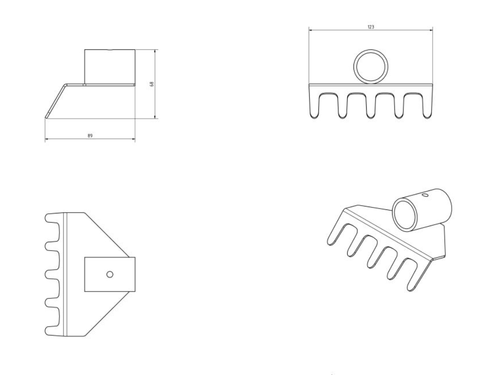 Reinigungsrechen parkline NW 300
