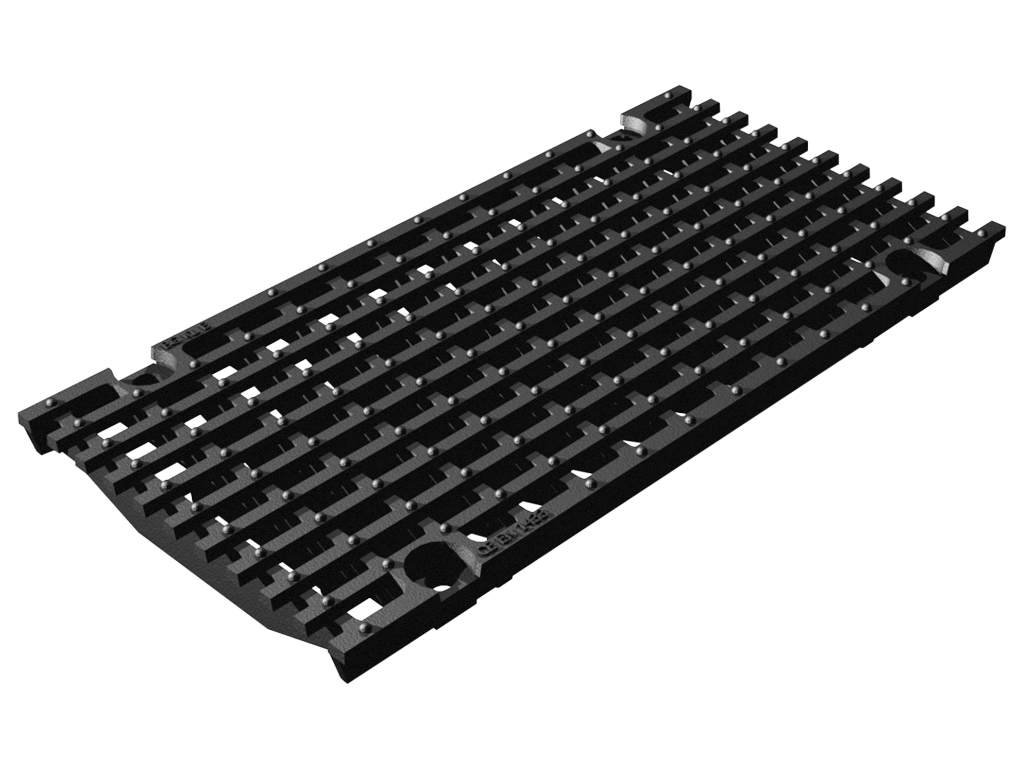 Guss-Längsstabrost MW 27/13 für Schwerlastrinne SV NW 200