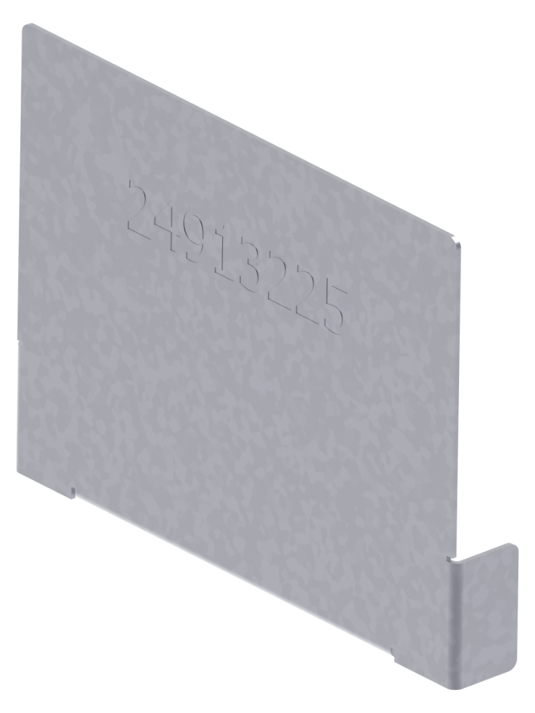 BG-FLEX glass, Stirnwand verzinkt für RB130