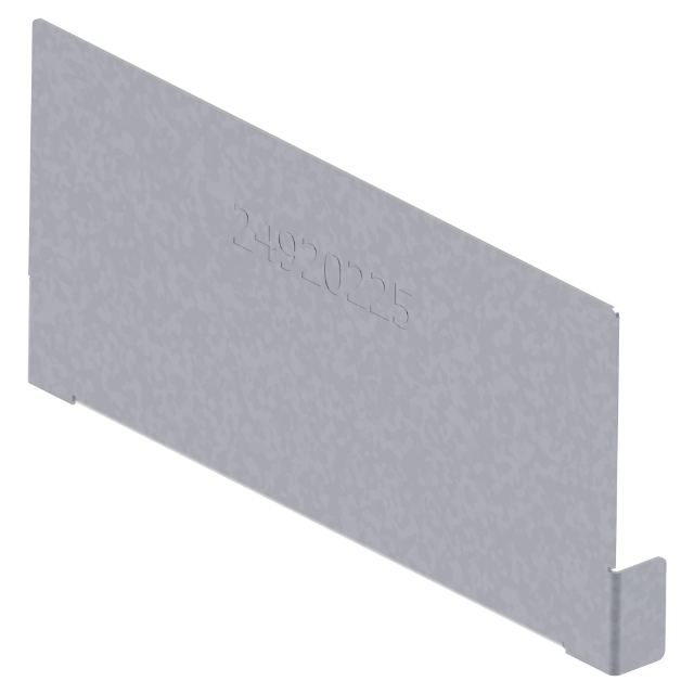 BG-FLEX glass, Stirnwand verzinkt für RB200