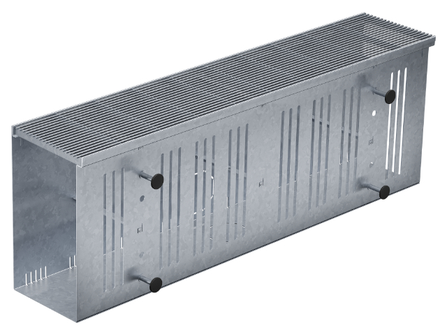 base Sockelrinne Rinnenkörper perforiert – Materialstärke 1,5 mm RB 200