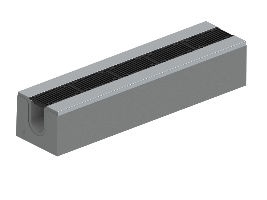 Sicherheitsrinne mit Winkelzarge und Sicherheitsfalz NW 200