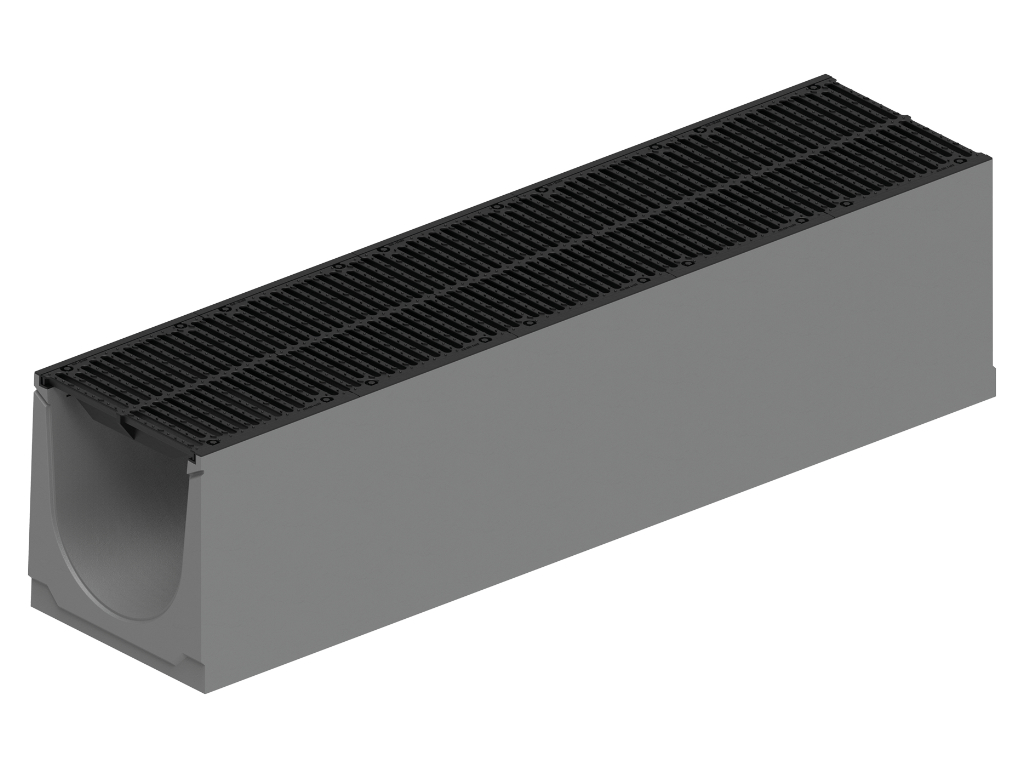 Schwerlastrinne mit Gusszarge und Sicherheitsfalz NW 500