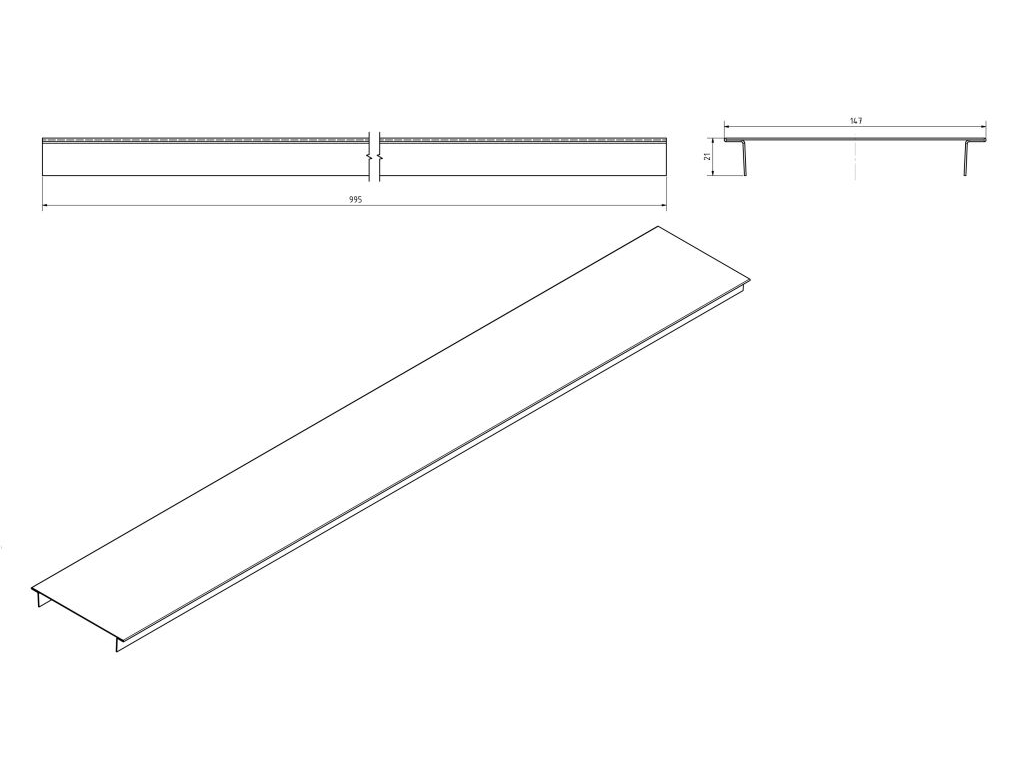 Bauzeitabdeckung parkline 150, H=35&50 mm, Stahl verzinkt