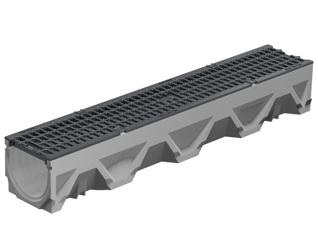 BG-FILCOTEN® light, Rinnenkörper mit Sicherheitsfalz NW 150