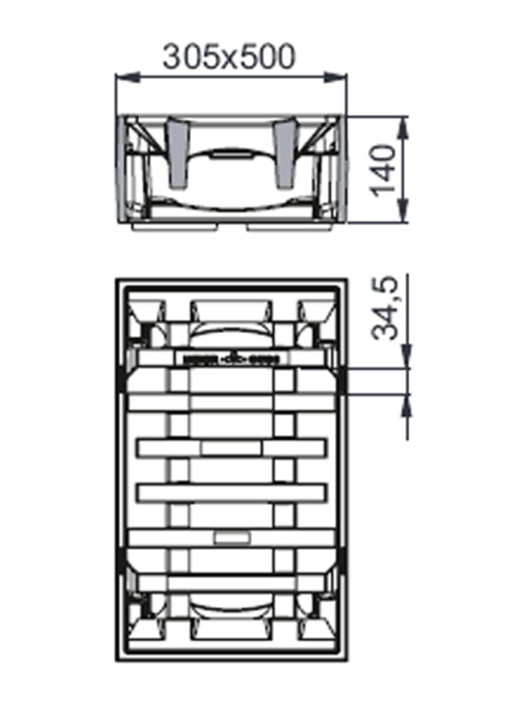 Rahmen: Gusseisen | Rost: Gusseisen | Klasse C 250