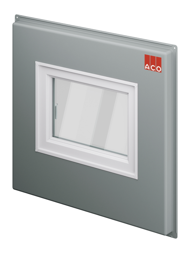 ACO Therm® Block mit integriertem hochwasserdichtem Dreh-Kipp-Flügel