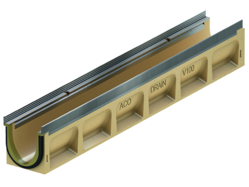 Multiline Seal in V 100 S/E Kantenschutz Stahl verzinkt - mit Sohlengefälle