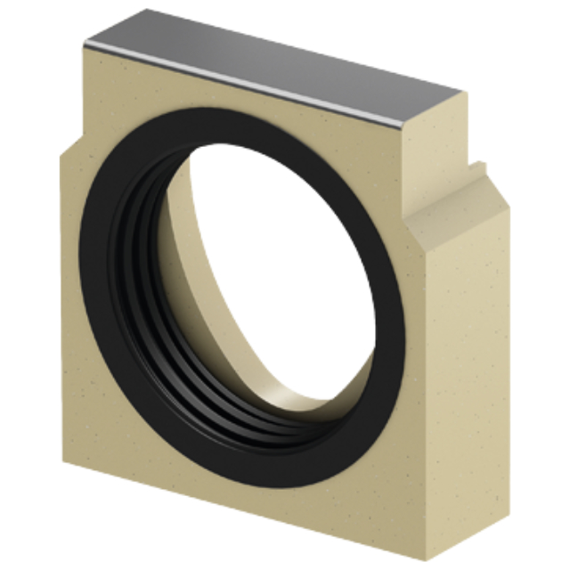 Stirnwand für Rinnenende (LLD) Stahl verzinkt NW 100 Typ 0 - 10