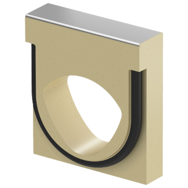 Adapter für Fließrichtungswechsel Edelstahl NW 100