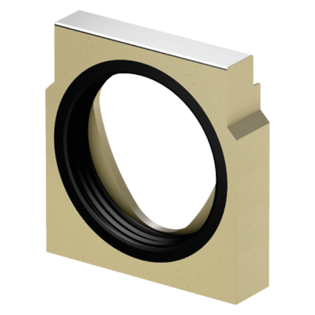 Stirnwand für Rinnenende (LLD) Stahl verzinkt NW 150 Typ 20