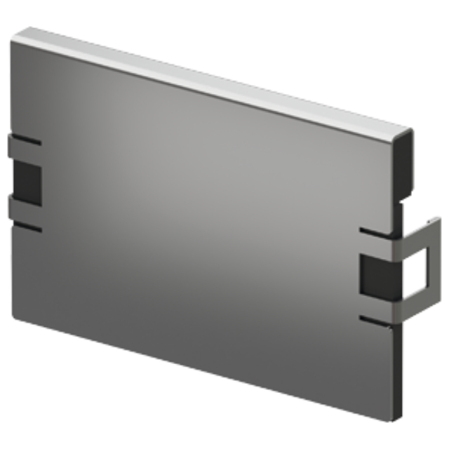 Stirnwand für Rinnenanfang (Flachrinne) Stahl verzinkt NW 150