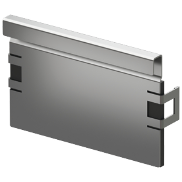 Stirnwand für Rinnenende (Flachrinne) Stahl verzinkt NW 150