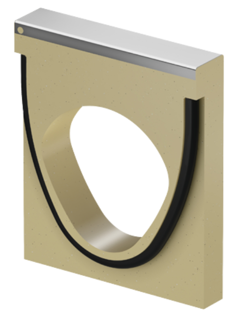 Adapter für Fließrichtungswechsel Edelstahl NW 150