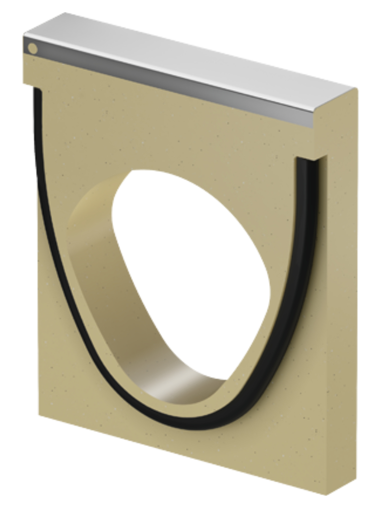 Adapter für Fließrichtungswechsel Edelstahl NW 150