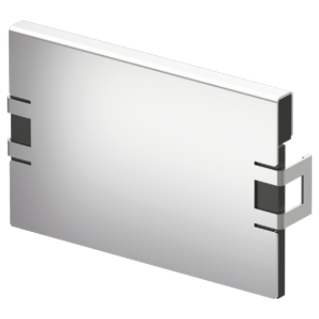 Stirnwand für Rinnenanfang (Flachrinne) Edelstahl NW 150