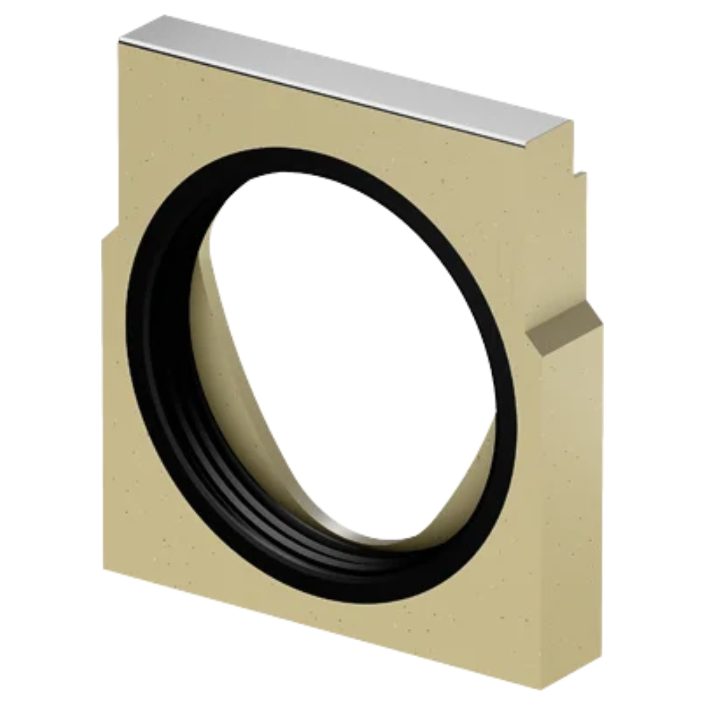 Stirnwand für Rinnenende (LLD) Stahl verzinkt NW 200