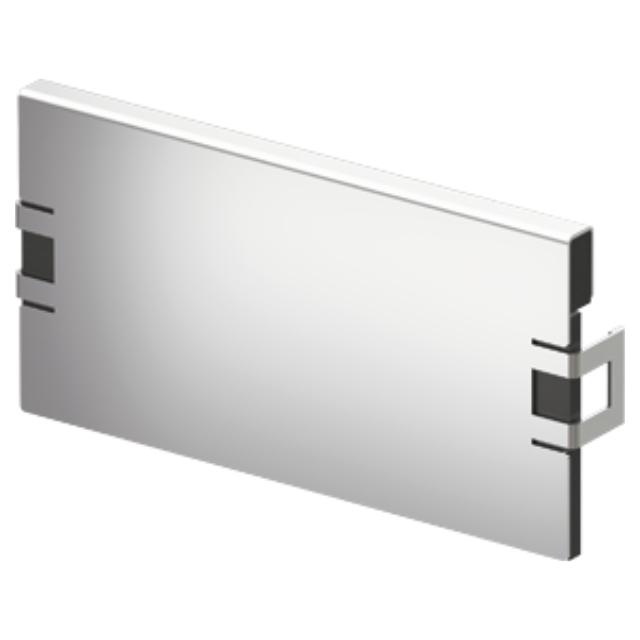 Stirnwand für Rinnenanfang (Flachrinne) Edelstahl NW 200