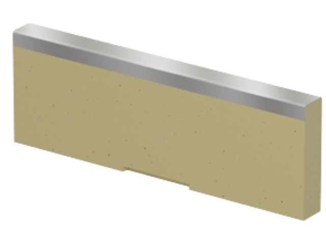 Kombistirnwand (Flachrinne) Edelstahl NW 300