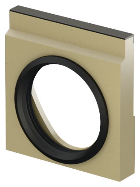 Stirnwand für Rinnenende (LLD) Gusseisen NW 400