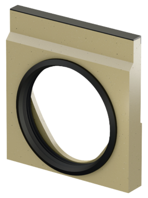 Stirnwand für Rinnenende (LLD) Gusseisen NW 500