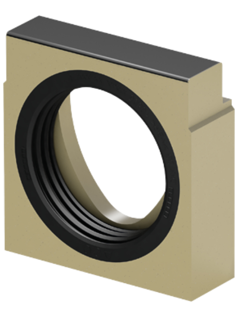 PowerDrain Stirnwand für Rinnenende (LLD) Gusseisen NW 100