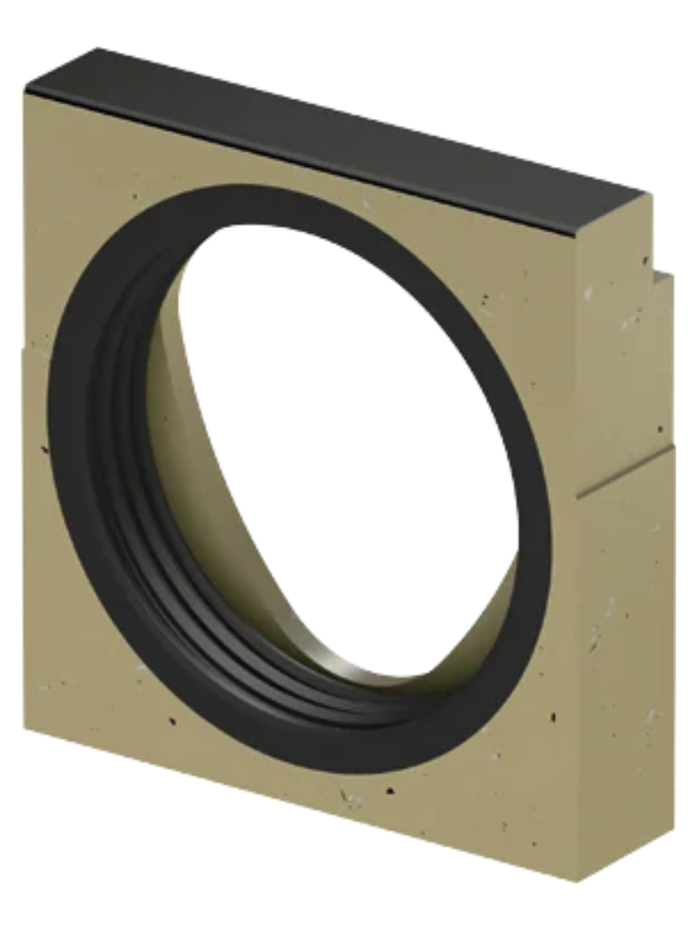 PowerDrain Stirnwand für Rinnenende (LLD) Gusseisen NW 150