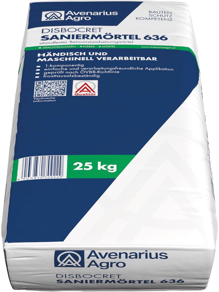 DisboCRET® Saniermörtel 636 grau 25 kg