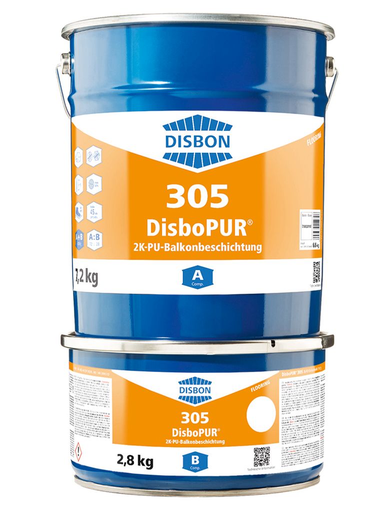 DisboPUR® 305 2K-PU-Balkonbeschichtung Sonderton **) 10 kg