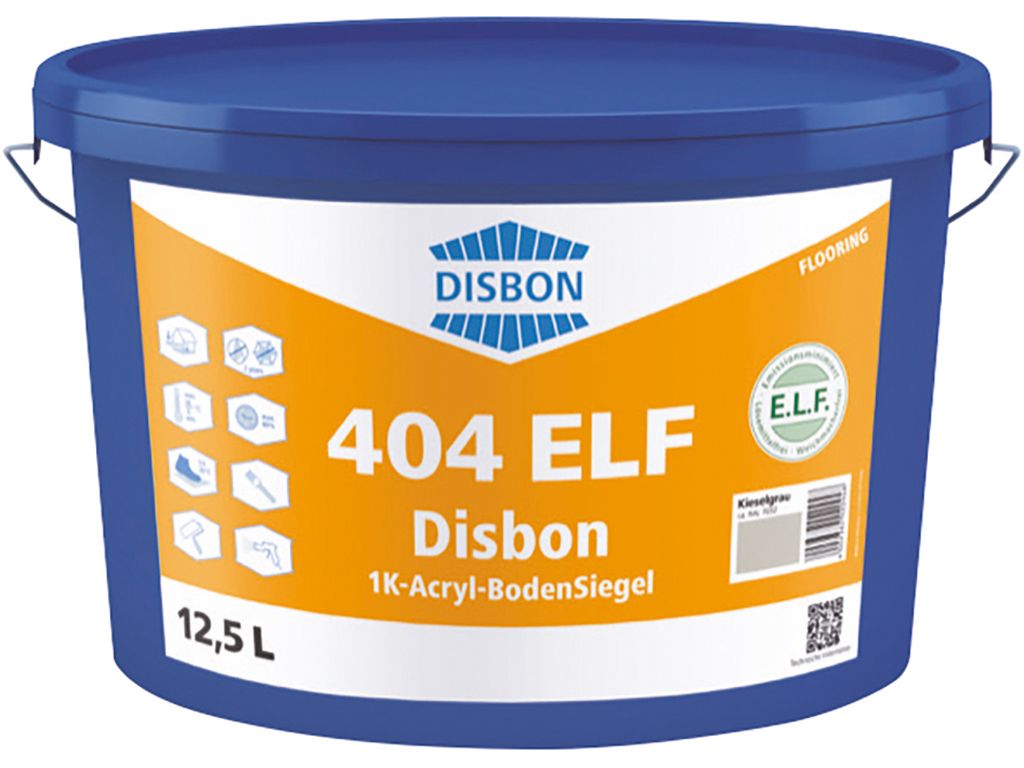 Disbon 404 ELF 1K-Acryl-Bodensiegel RAL7032 kieselgrau 12,5l