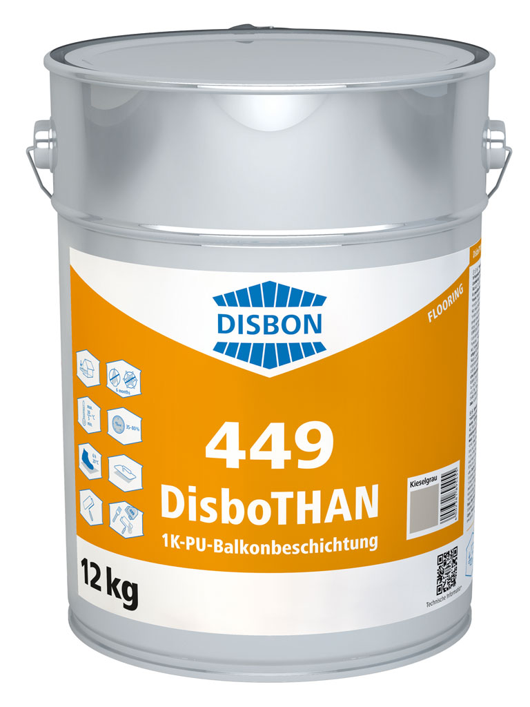 DisboTHAN® 449 1K-PU-Balkonbe. RAL7032 kieselgrau 12kg