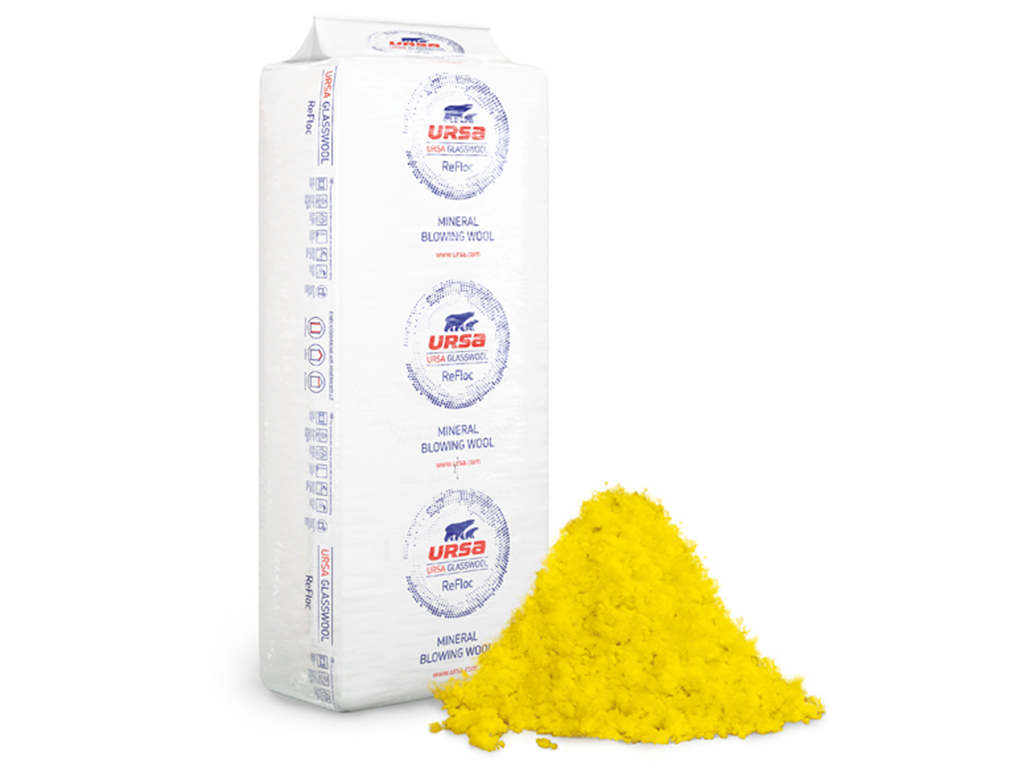 URSA GLASSWOOL Einblasdämmung  ReFloc