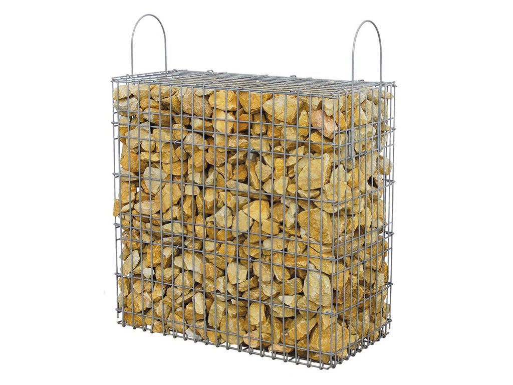 Marmorbruch-Gabione, Gold-Ocker