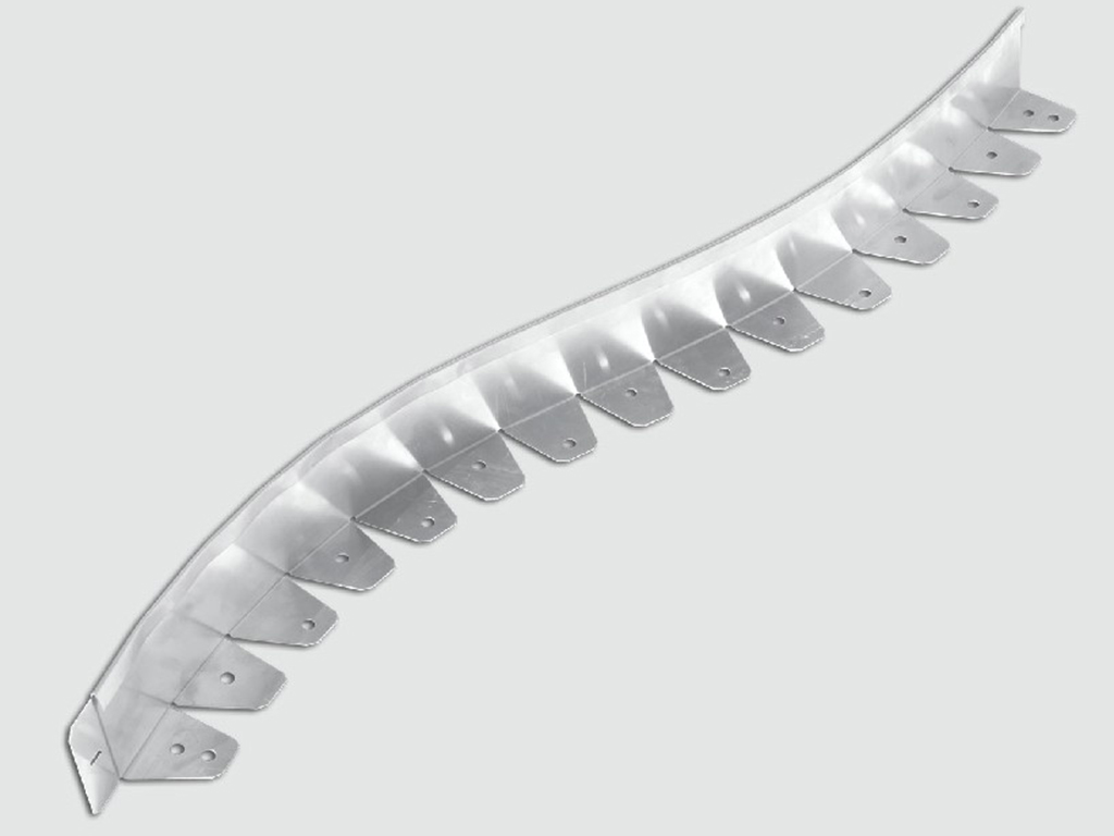L-Rasenkante Kurve Alu-Light Grau L121xH5cm 1 Stk. (0,5 kg)
