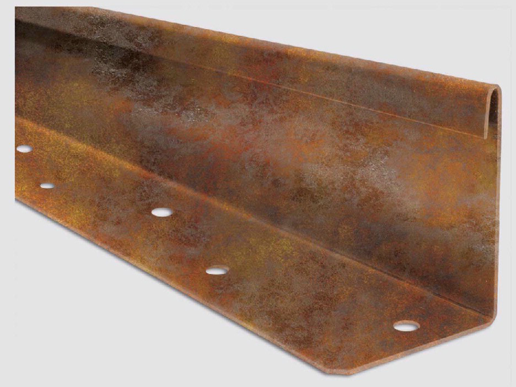 L-Rasenkante Gerade Blank-Heavy Rost-Br. 196x12cm 1Stk 4,6kg