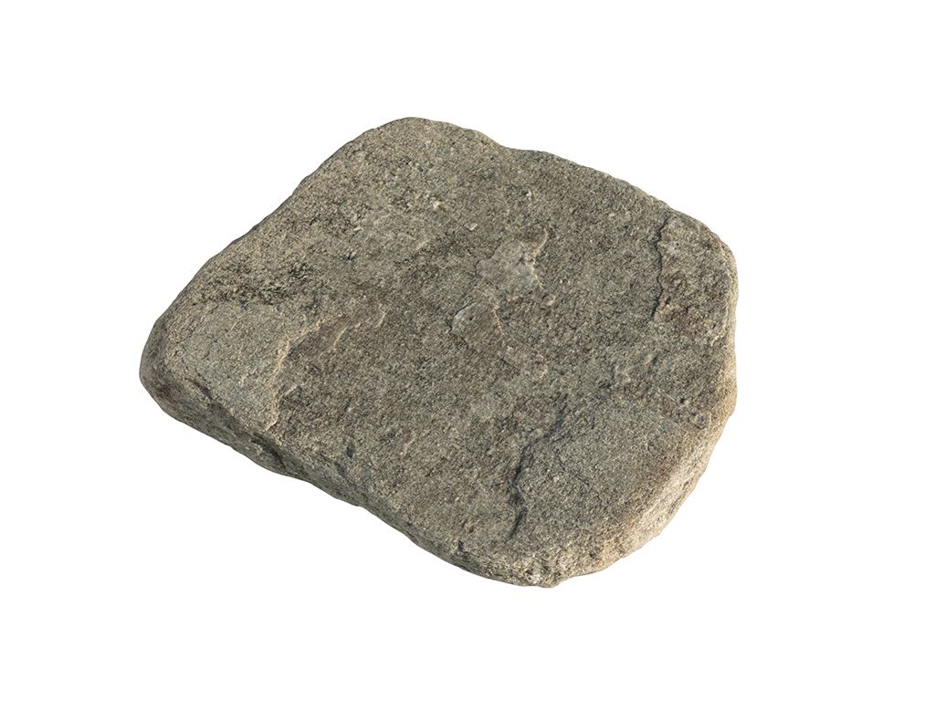 Quarzit-Trittpl. Grau-Grün L30-45xB20-30xH2-4cm 1Stk ca 7kg