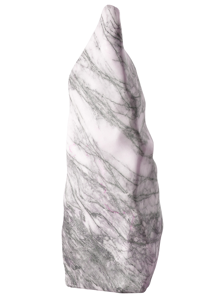 Marmor-Monolith, Flieder, poliert