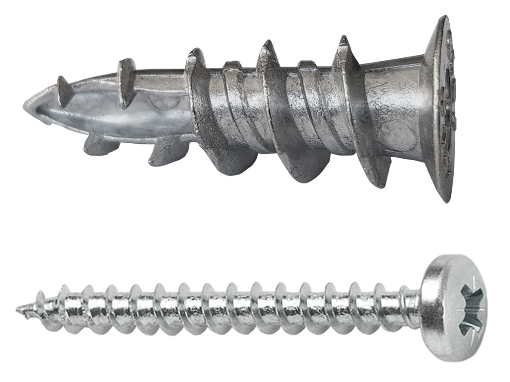 Gipskartondübel Zinkdruckguss m. Schraube GKDZ PZ 4,5x35