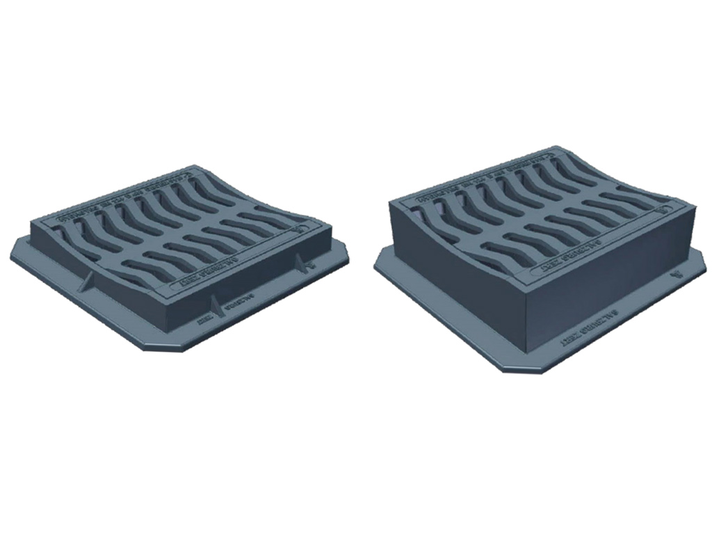 Sicherheitseinlaufgitter VORARLBERG 400 x 435, Gitter GE Rinne