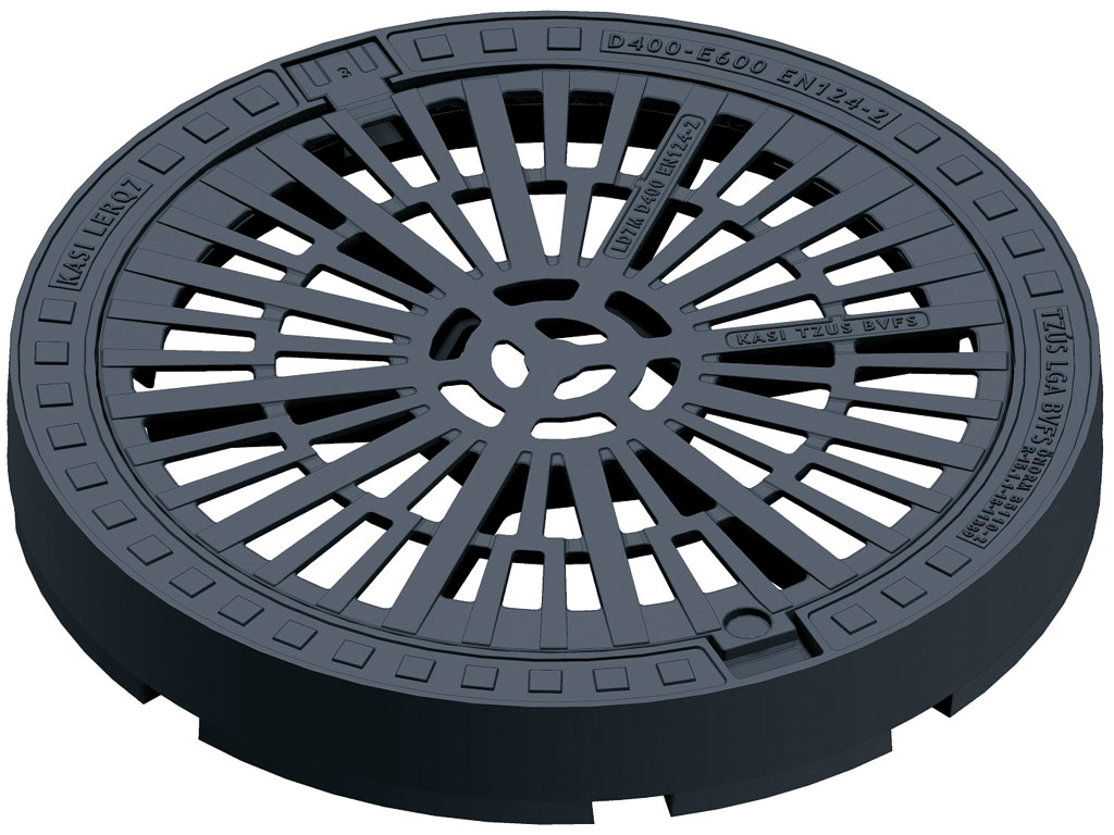 EURO TOP D EINLAUFGITTER Flanschrahmen GE rund