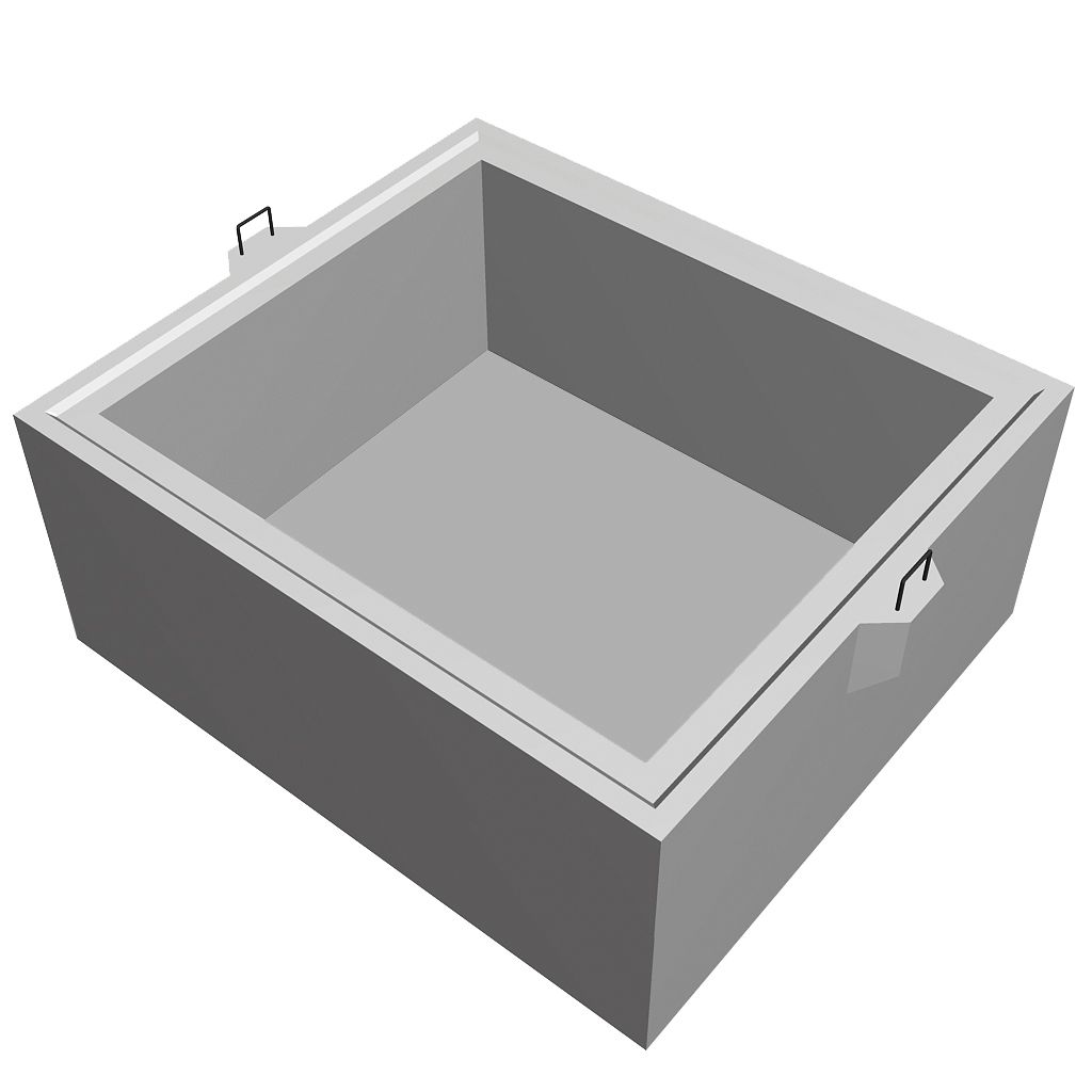 Rechteckschacht 1200x1400 - Boden